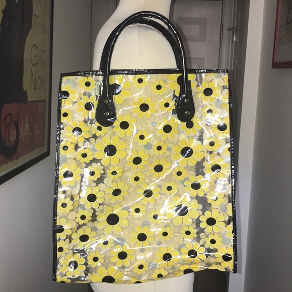 vintage floral tote bag